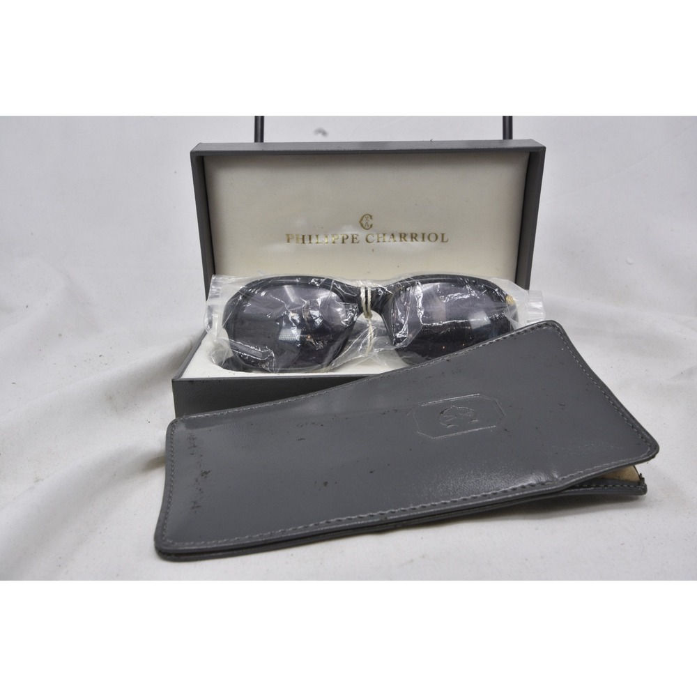 Philippe Charriol Sunglasses Womens OS Black NEW Italy Cable A-33A-5040 Luxury
